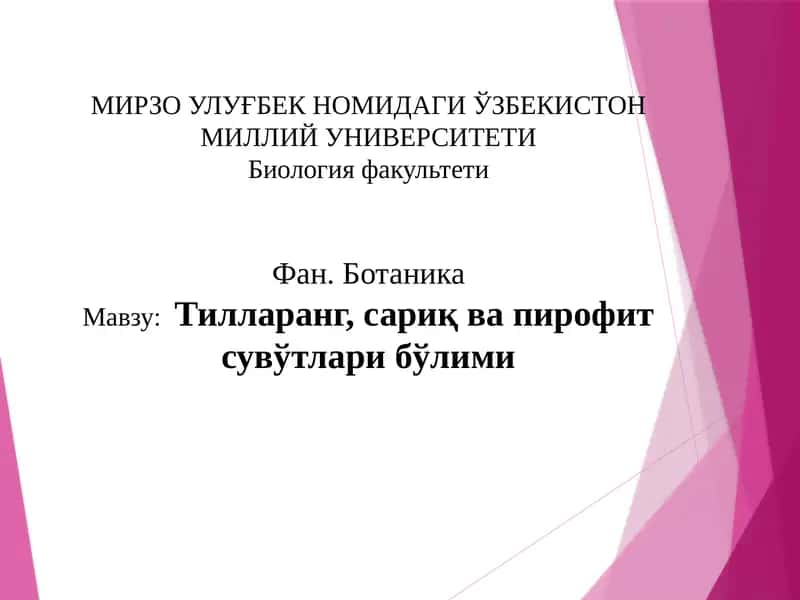 Ботаника 1