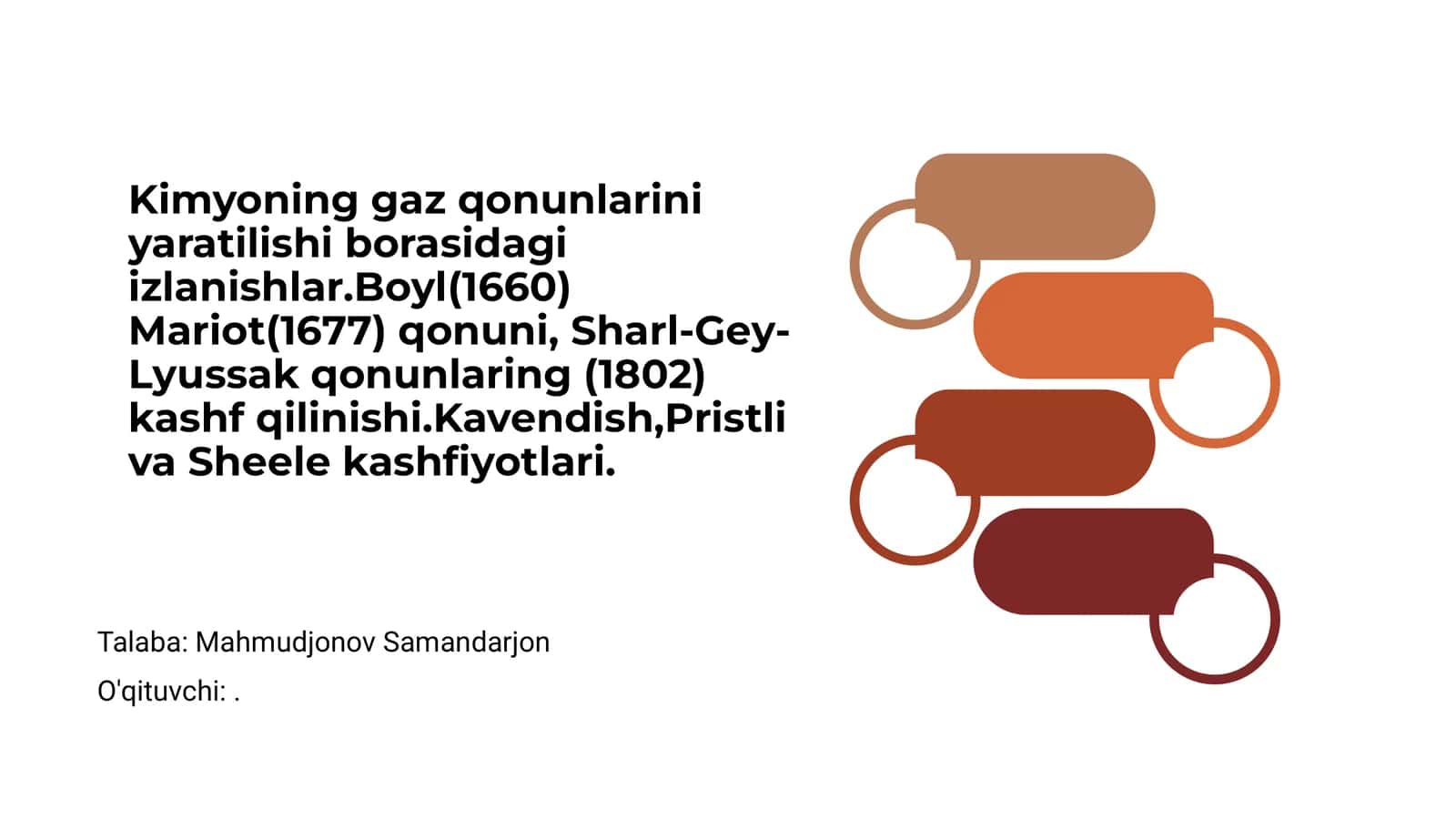 Kimyoning gaz qonunlarini yaratilishi 1