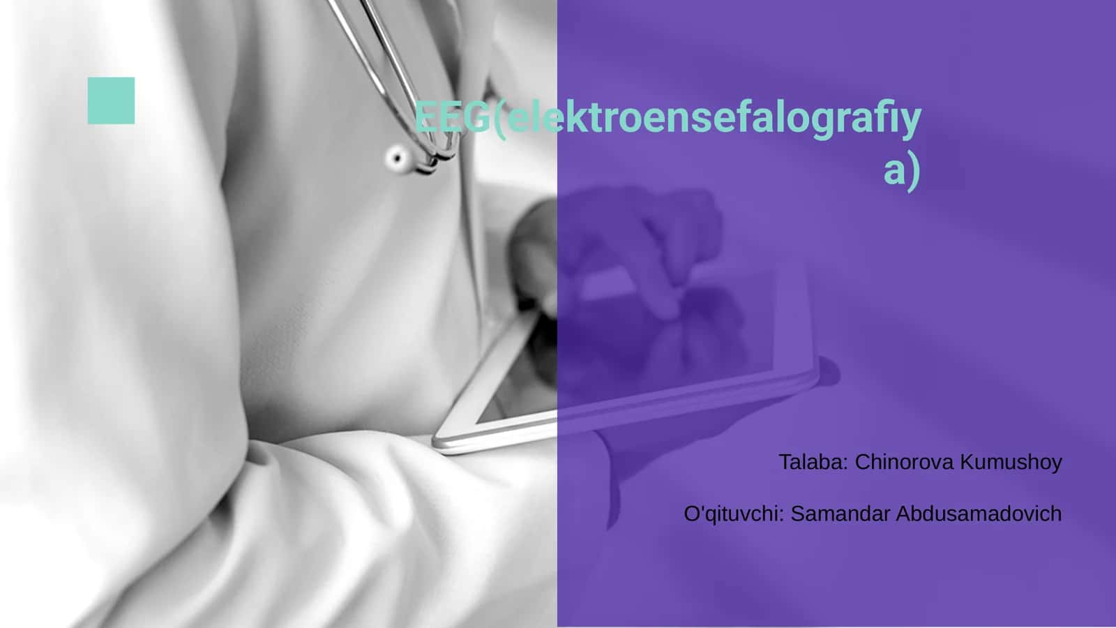 EEG(elektroensefalografiya) 1
