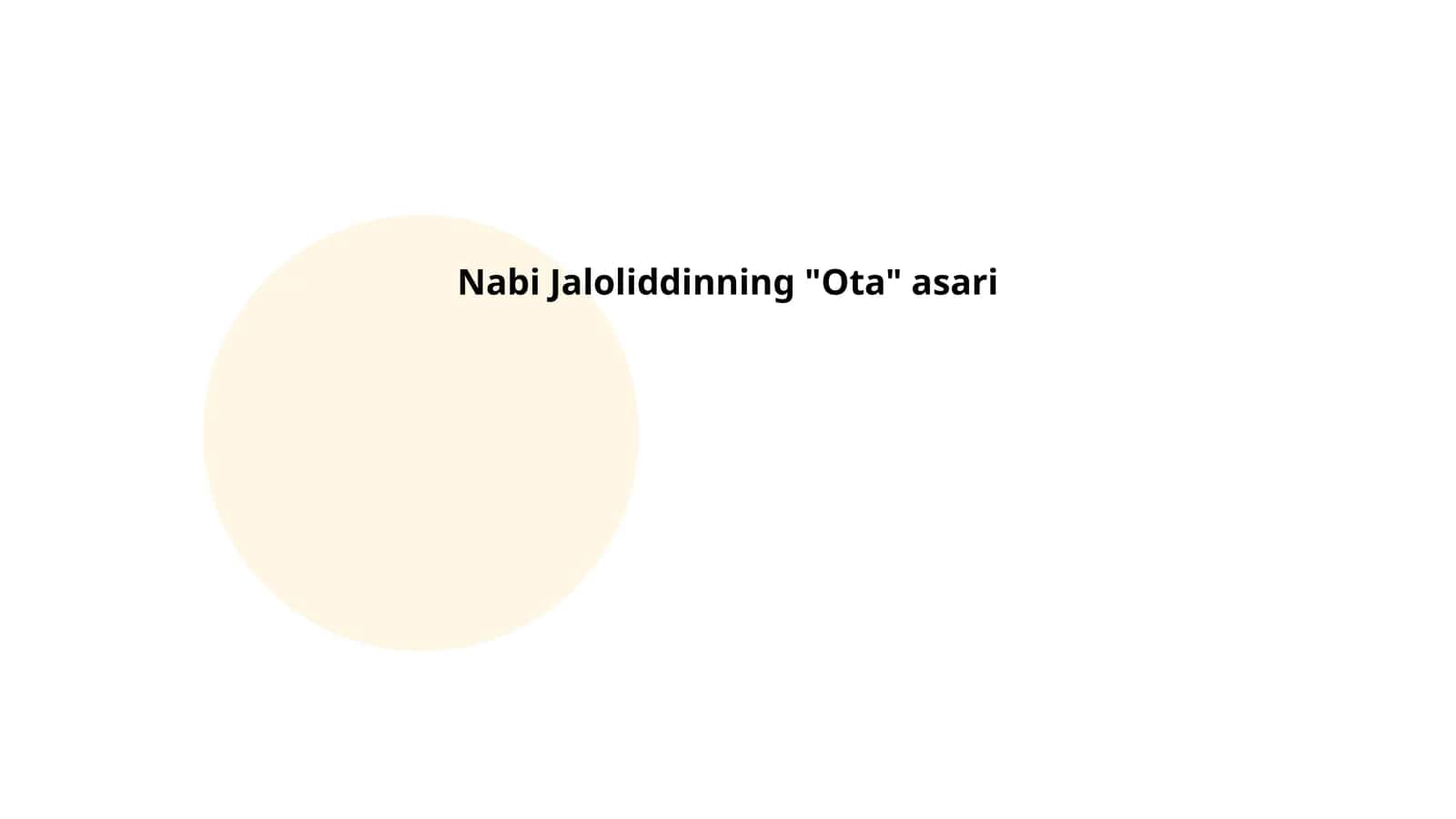 Nabi Jaloliddinning "Ota" asari 1