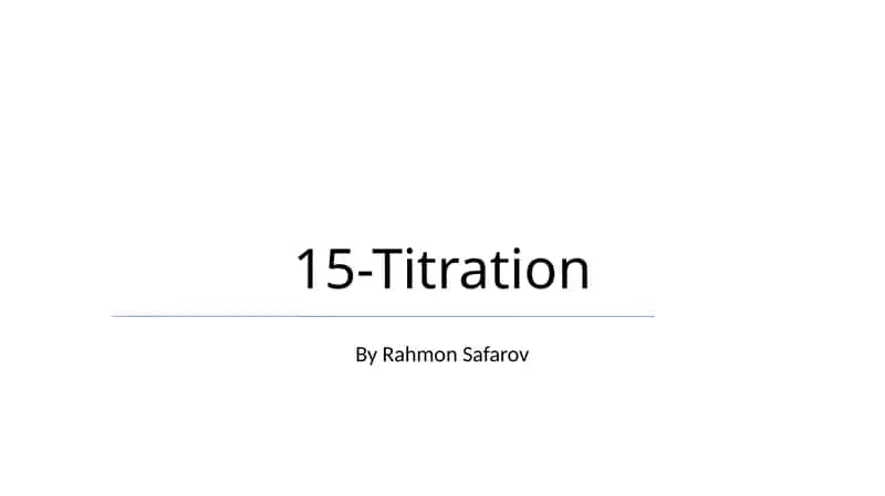 15-Titration 1