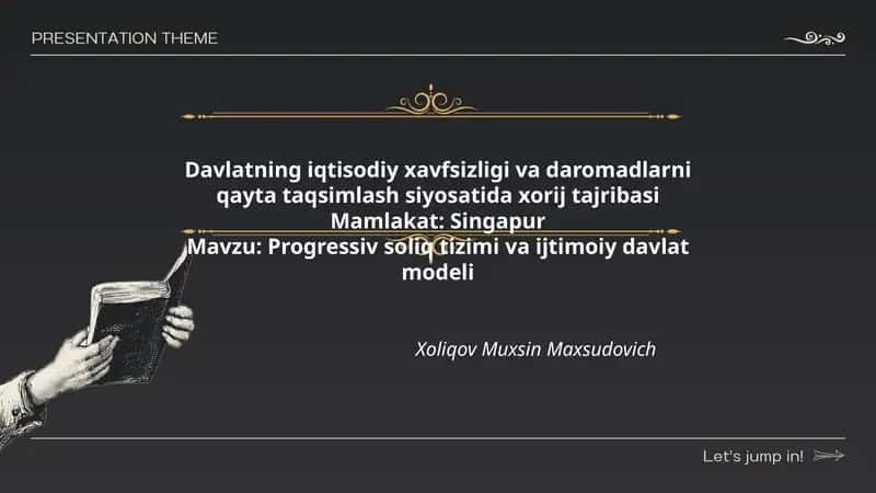 Progressiv soliq tizimi va ijtimoiy davlat modeli 1