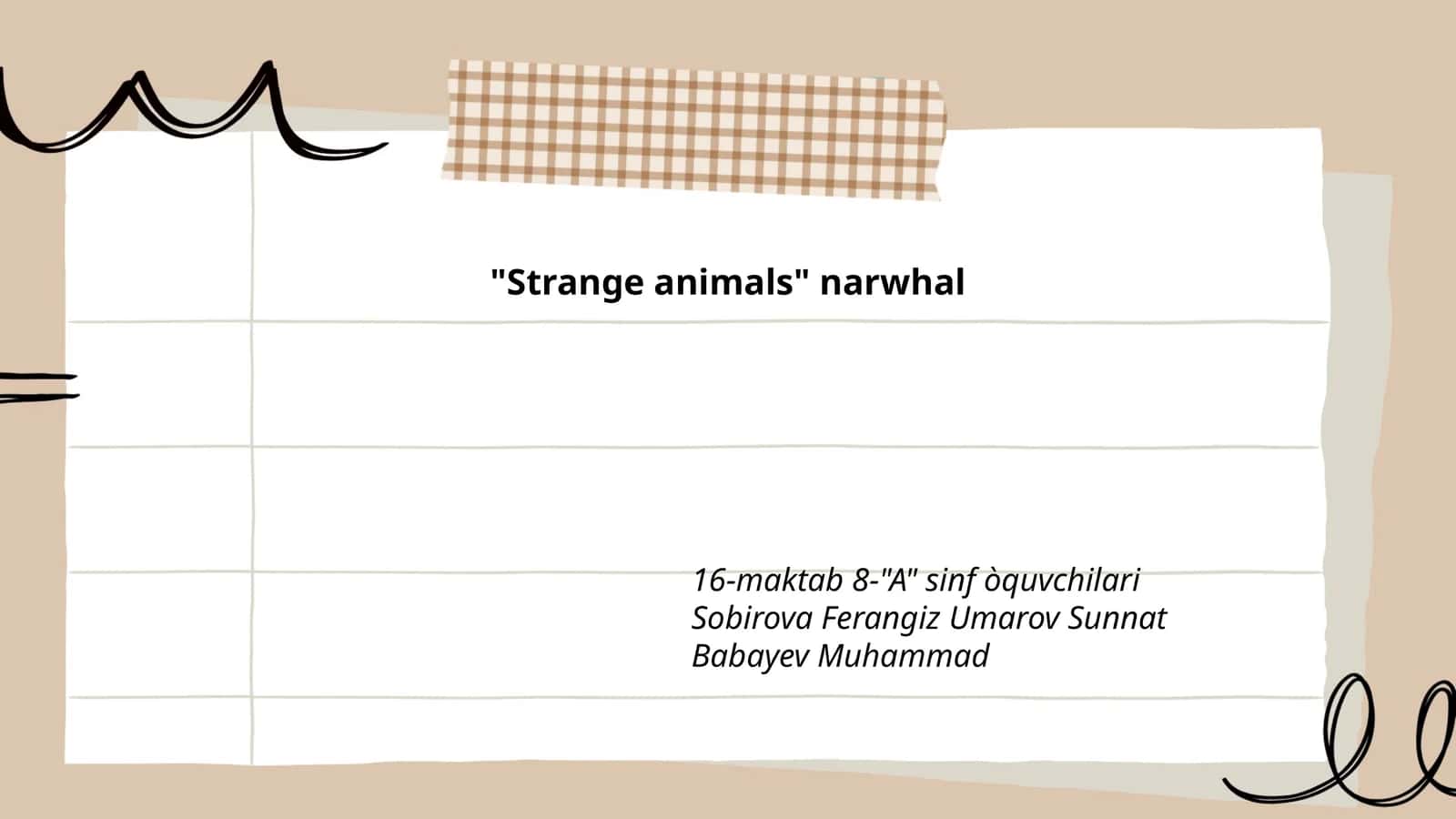 Narwhal tusk 1