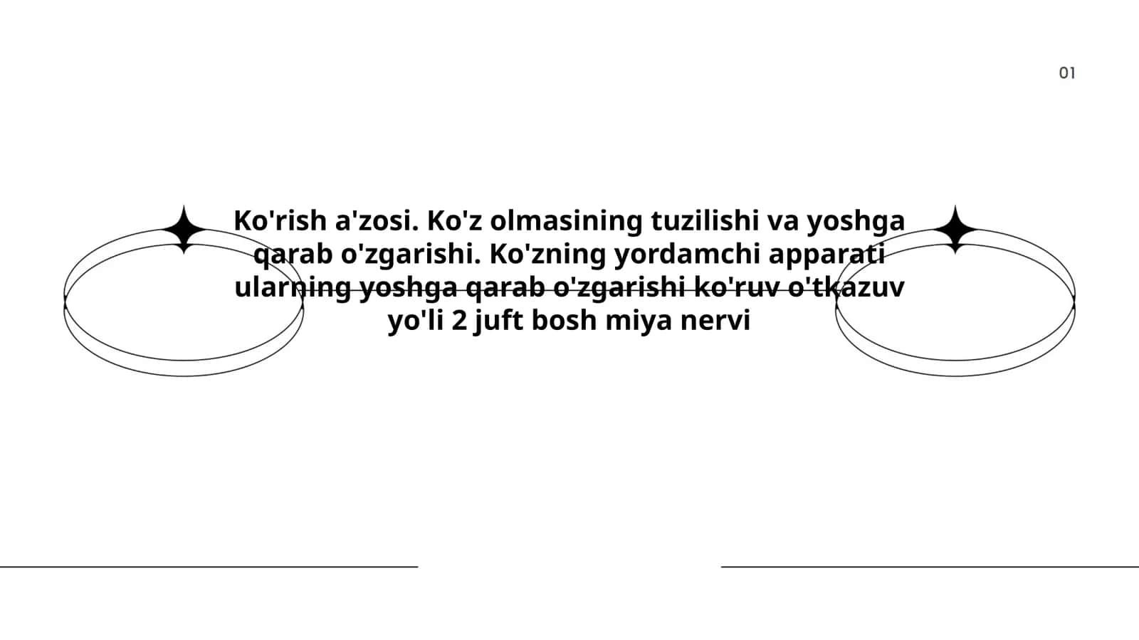 Ko'z olmasi va yordamchi apparati 1