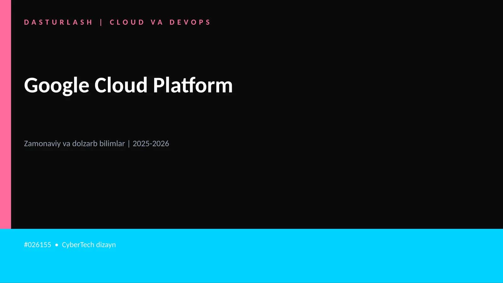 DASTURLASH | CLOUD VA DEVOPS 1