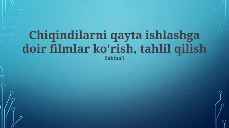 Kino San'atining Qayta Ishlashga Ta'siri 1