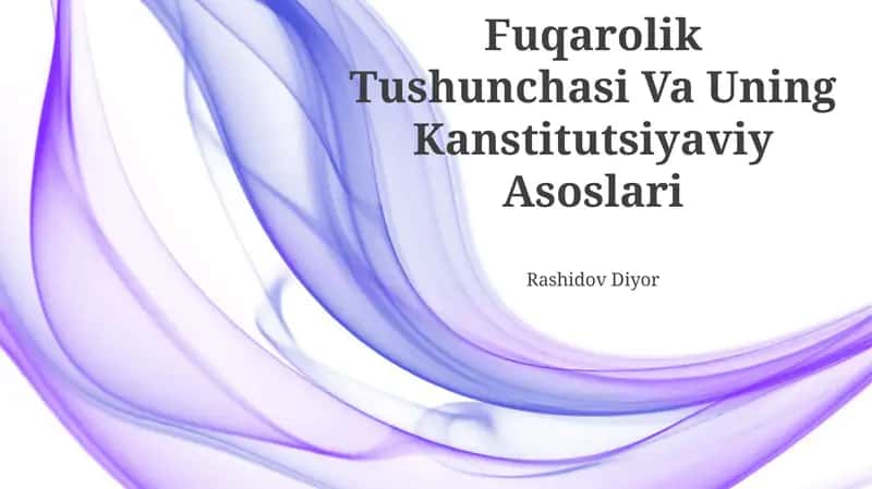Fuqarolik Tushunchasi Va Uning Kanstitutsiyaviy Asoslari 1