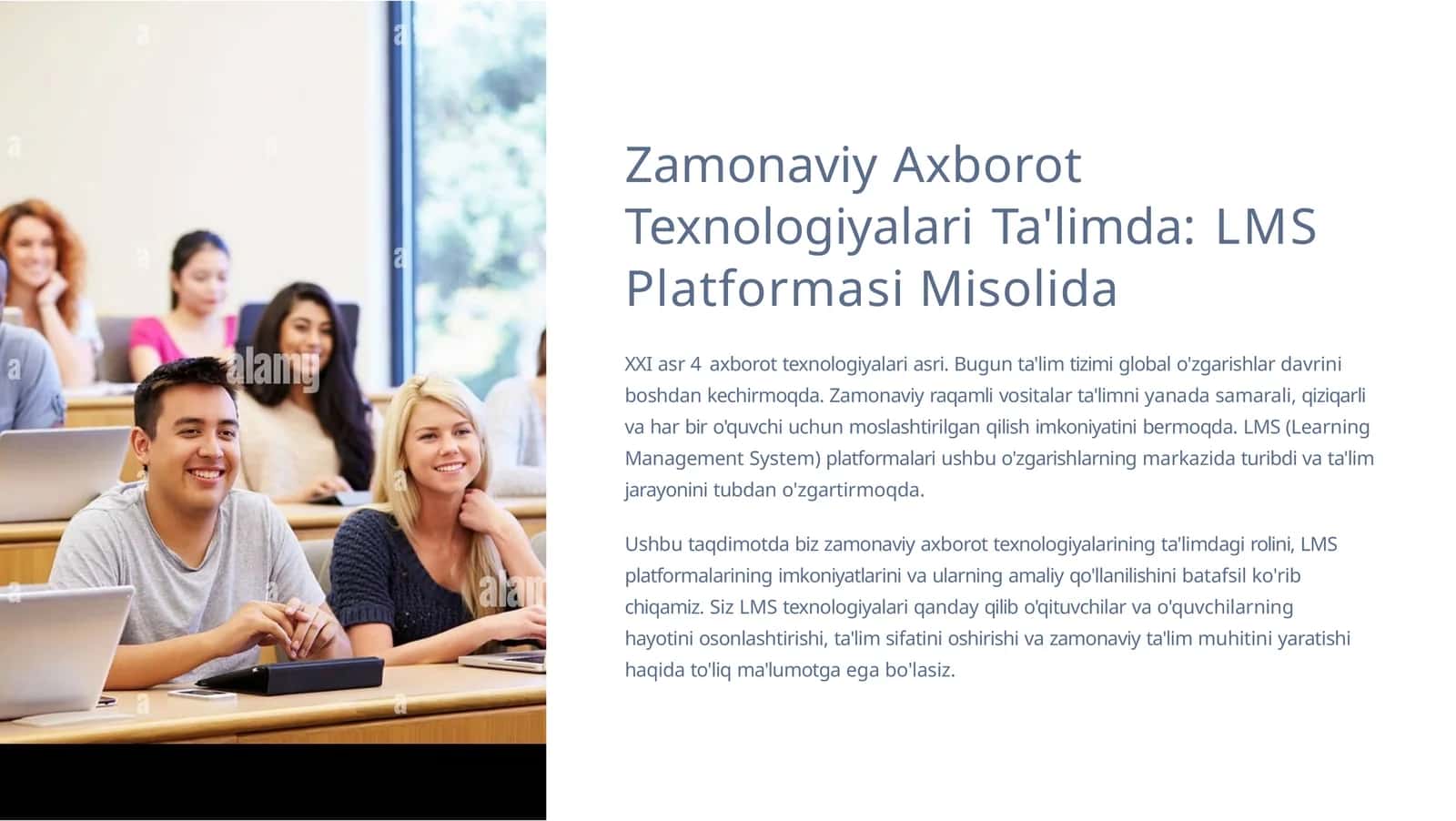 Zamonaviy Axborot Texnologiyalari Ta'limda: LMS Platformasi Misolida 1