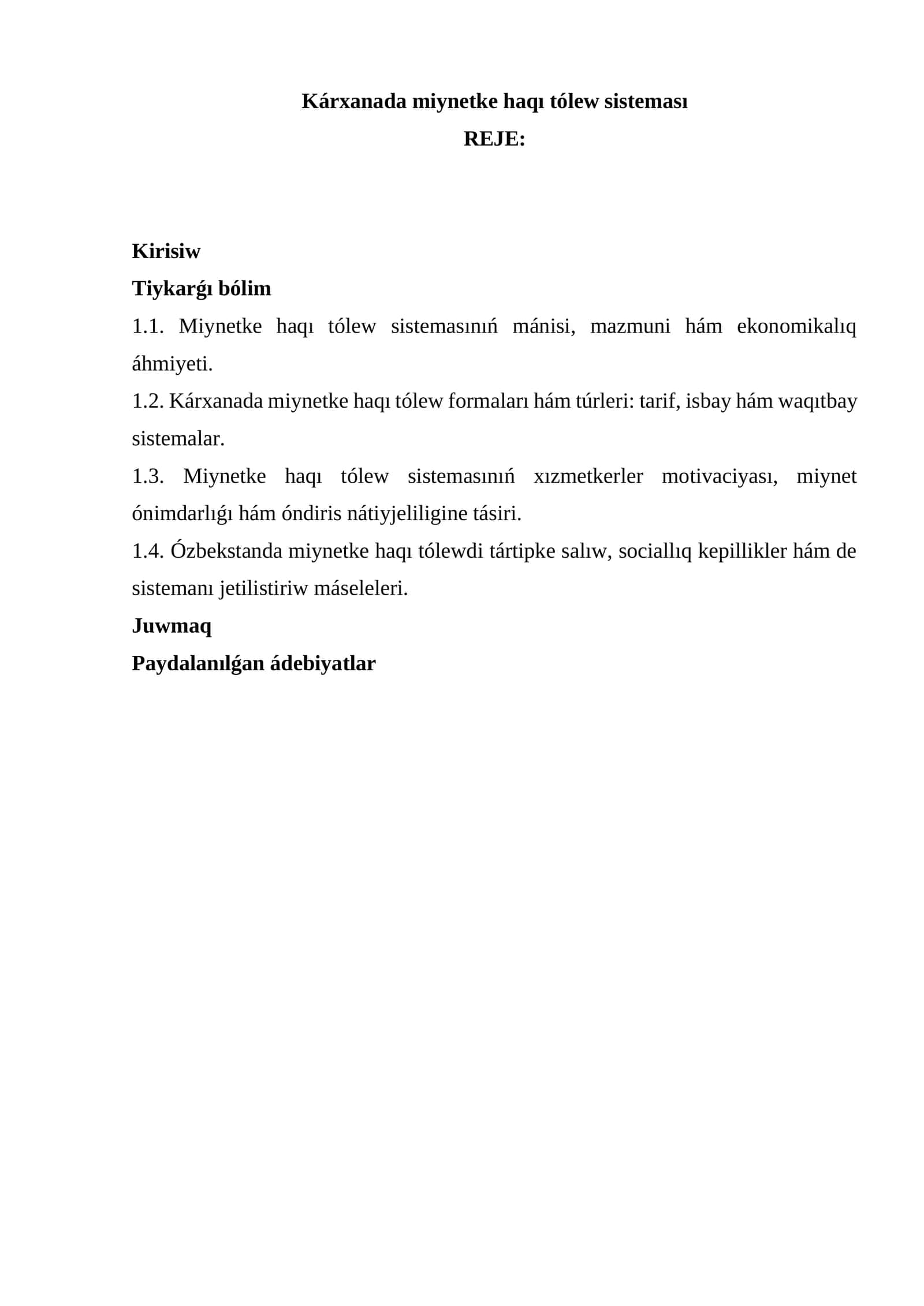 Kárxanada miynetke haqı tólew sisteması 1