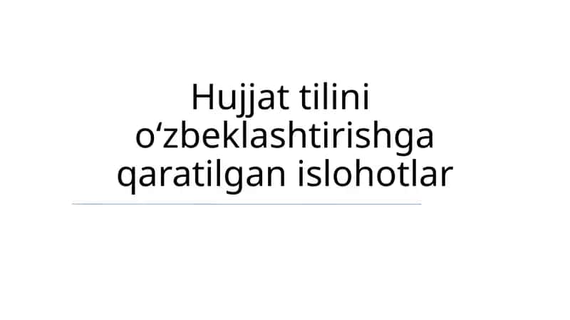 Turklashtirish Islohotlari va Ularning Ta'siri 1