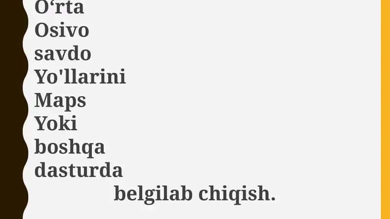 Qadimiy Oʻrta Osiyo Savdo Yo'llari xaritalari 1