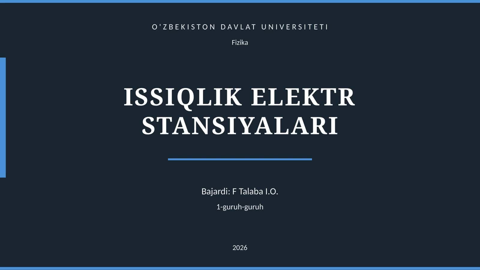 ISSIQLIK ELEKTR STANSIYALARI 1