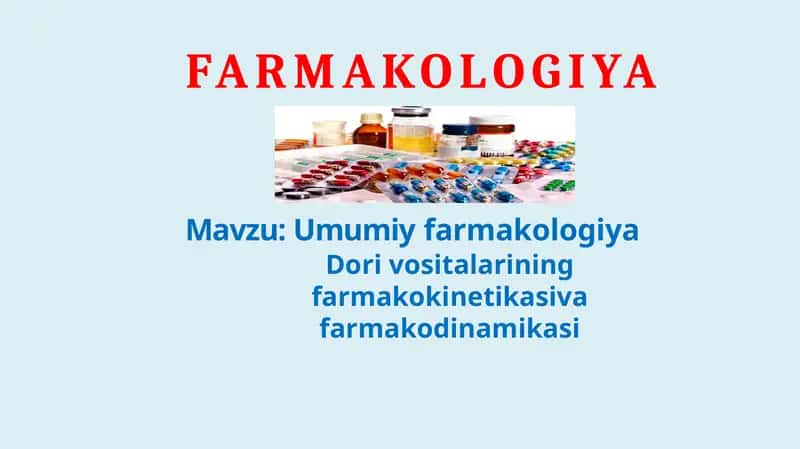 FARMAKOLOGIYA 1