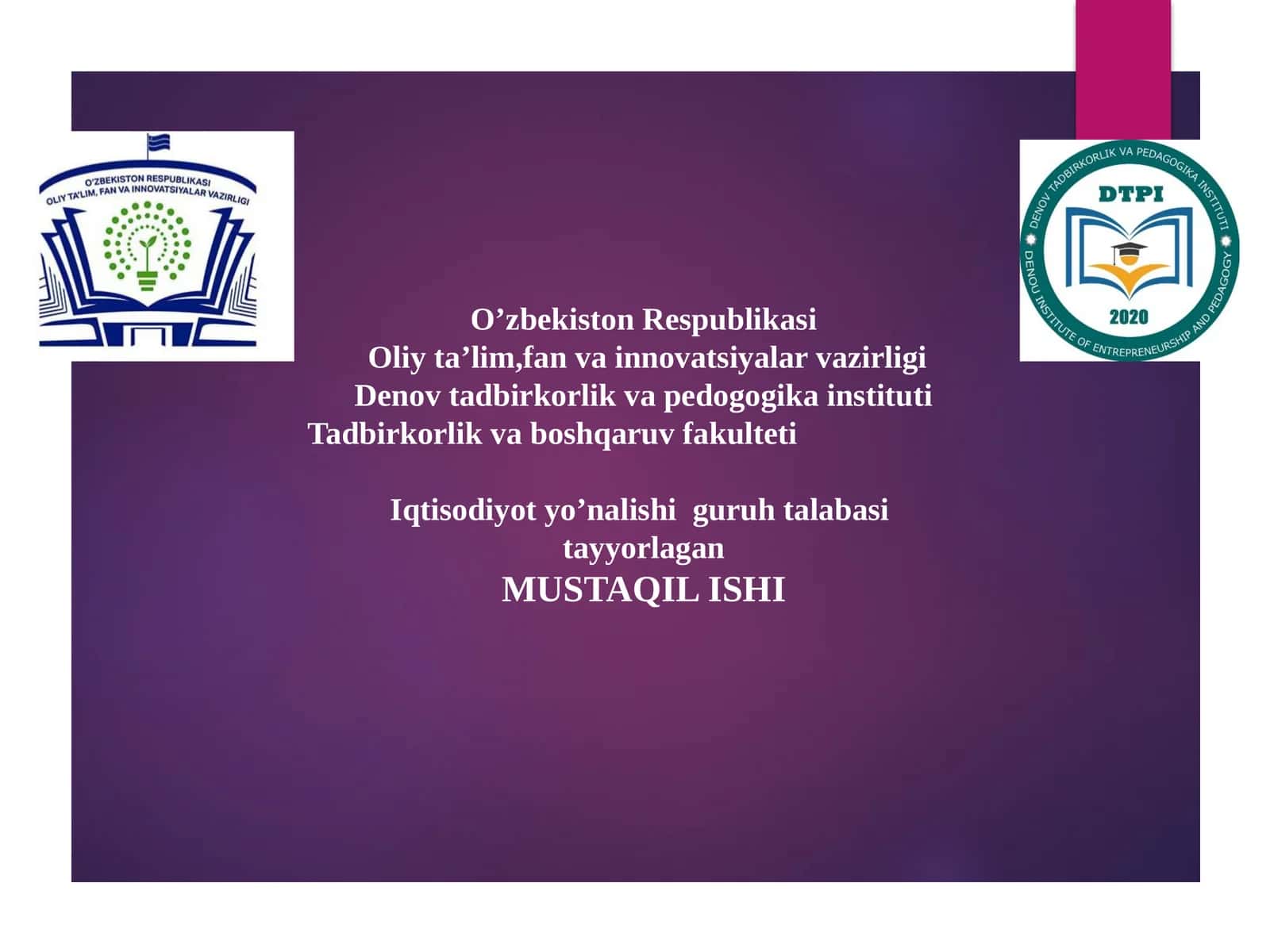 Qashqadaryo viloyatining  makroiqtisodiy ko‘rsatkichlari va SWOT tahlili 1