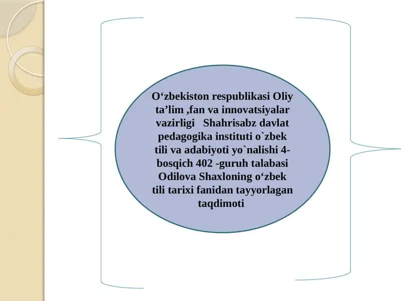 Oʻzbek tilini tarixini davrlashtirishga oid turkologiyadagi qarashlar 1