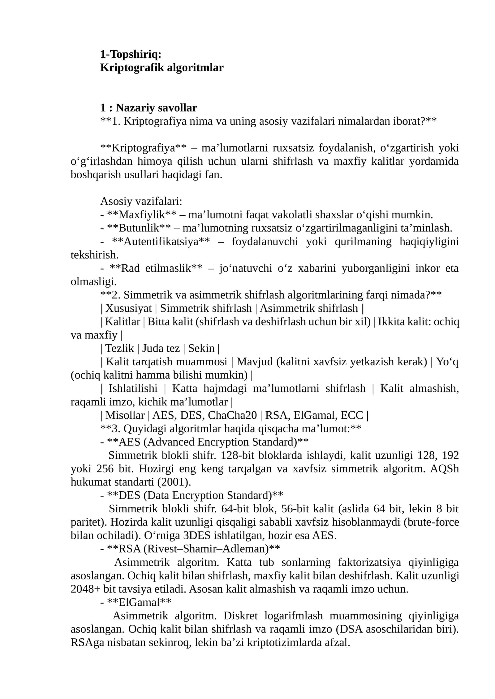 AES dasturini ishlatish 1