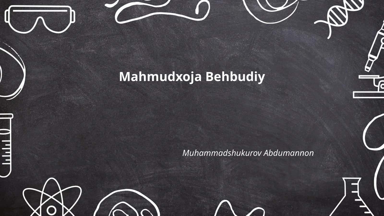 Mahmudxoja Behbudiy 1