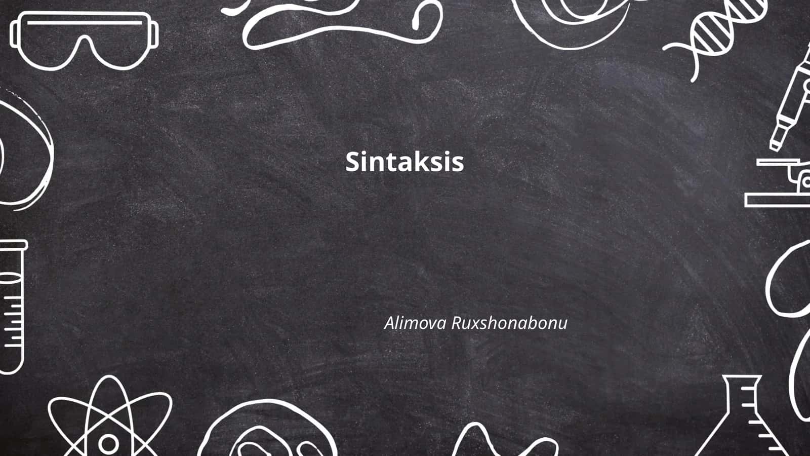 Sintaksis 1
