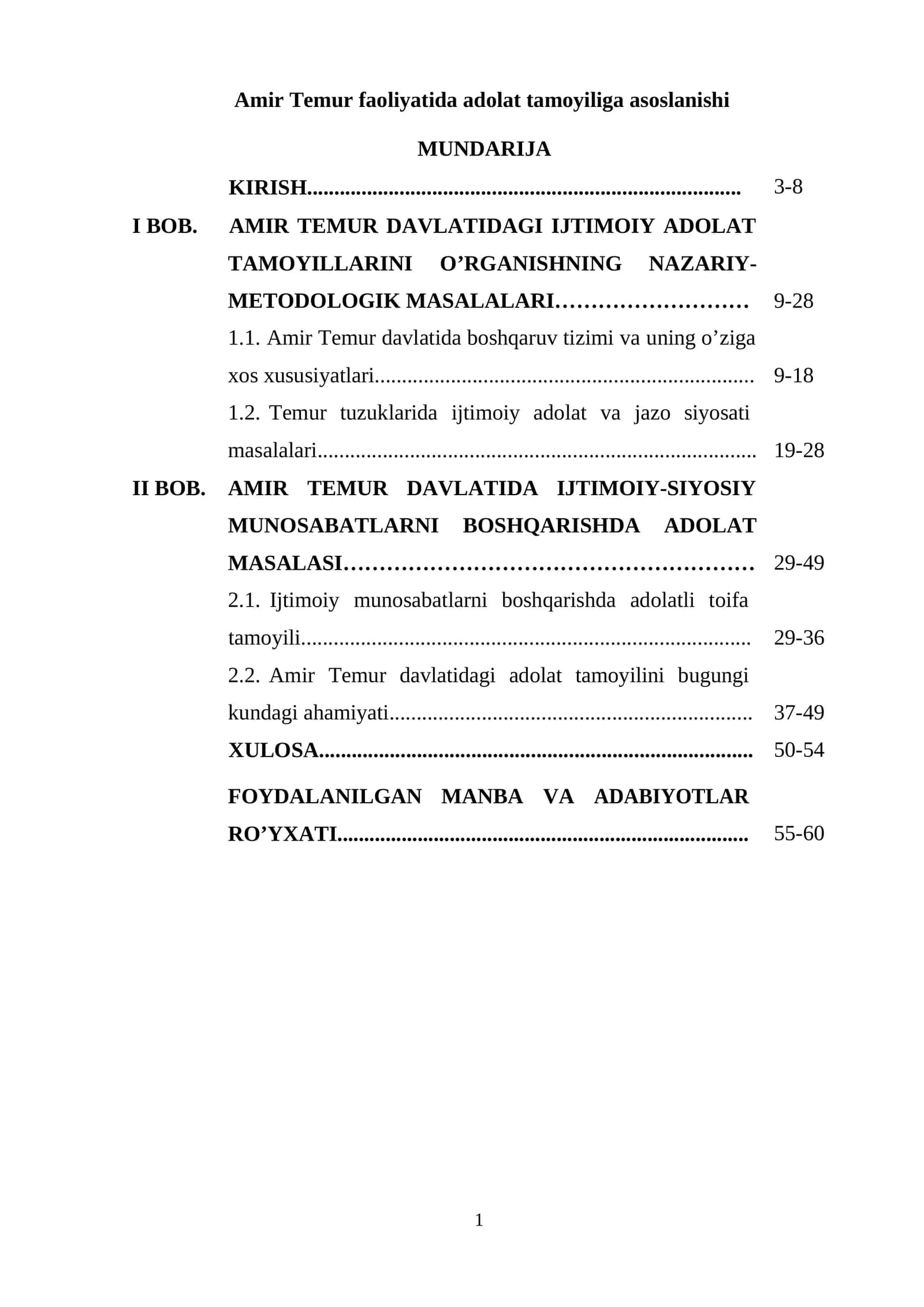Amir Temur faoliyatida adolat tamoyiliga asoslanishi 1