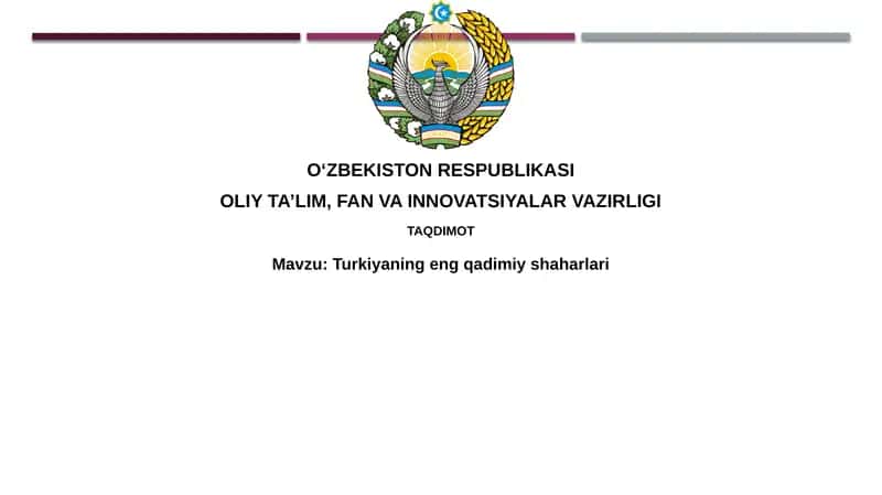 Turkiyaning eng qadimiy shaharlari 1