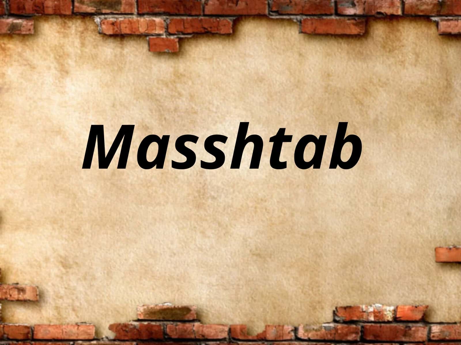 Masshtab 1