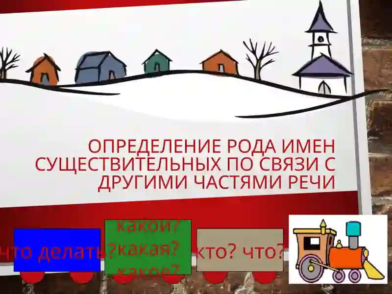 Определение рода имен существительных