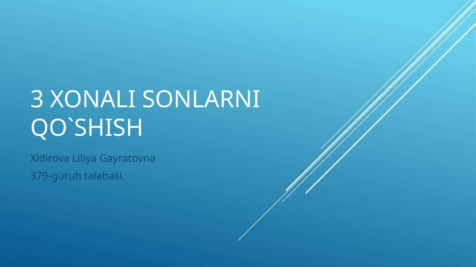 3xonalisonlarniqo`shish 1