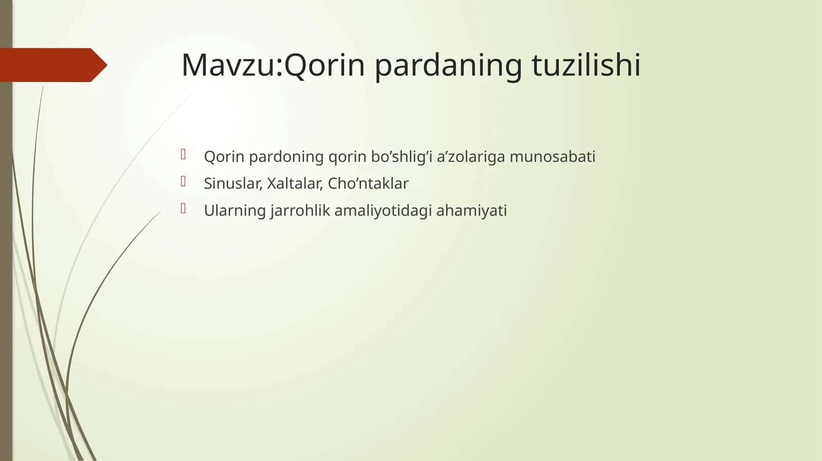 Qorinpardaning tuzilishi 1