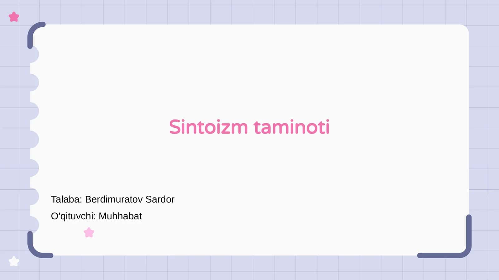 Sintoizm taminoti 1