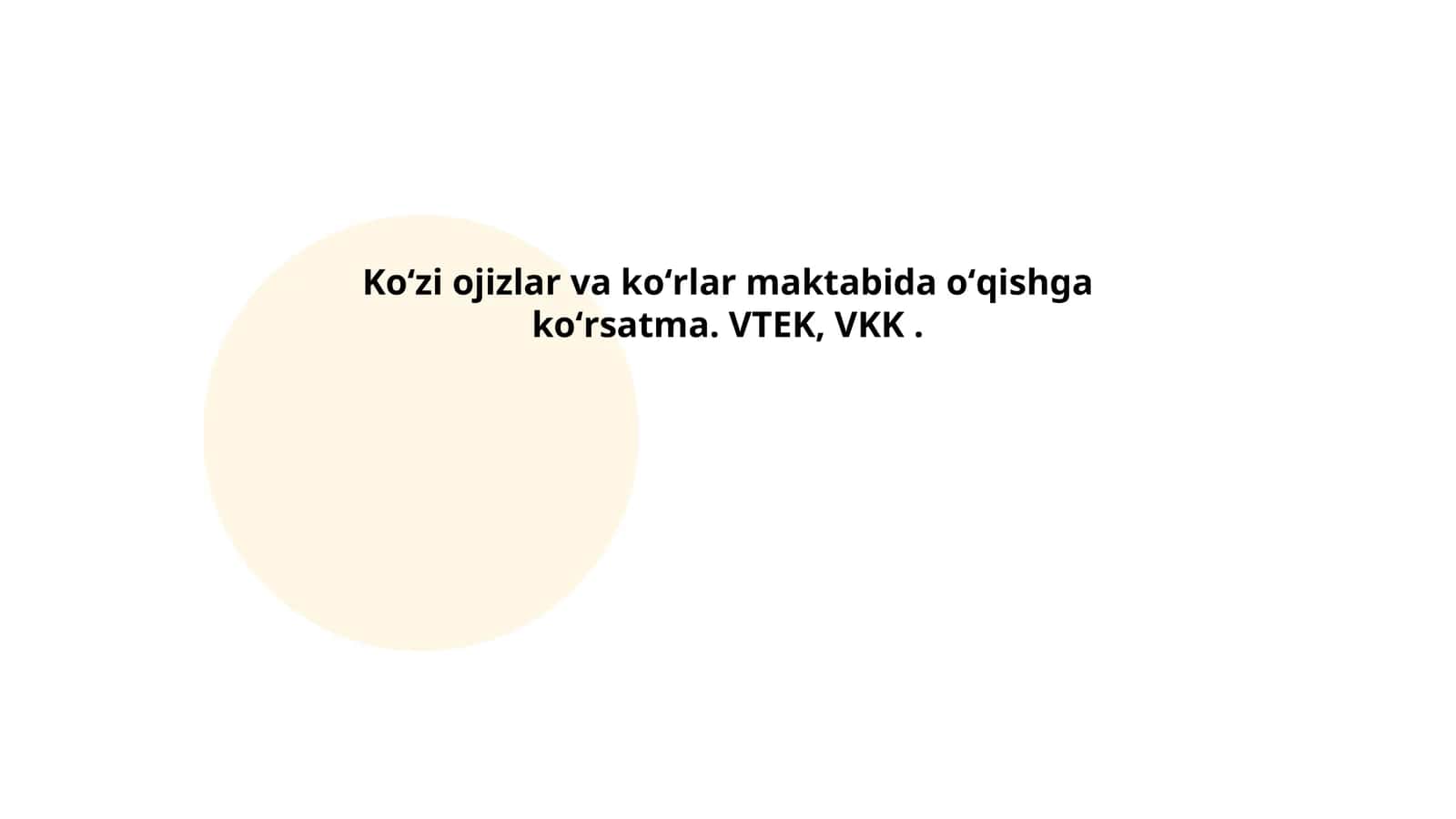Koʻzi ojizlar uchun dars usullari 1