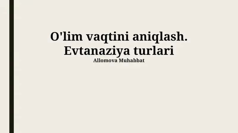 Evtanaziya turlari 1