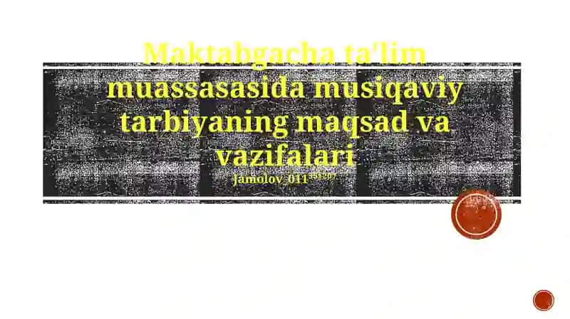 Musiqaviy Tarbiya