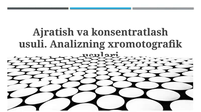 O'zaro ta'sir xromatografiyasi 1