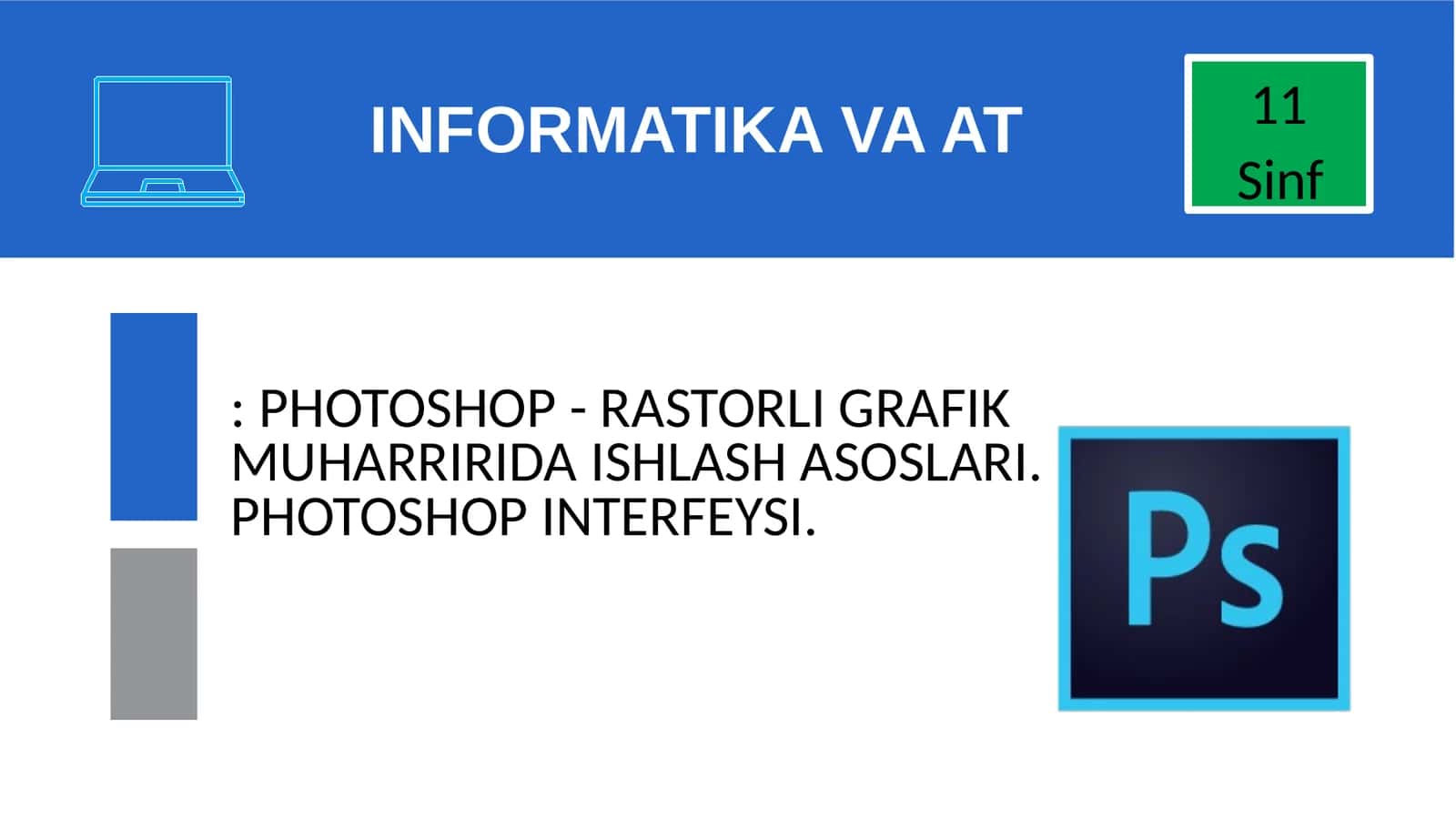 PHOTOSHOP - RASTORLI GRAFIK MUHARRIRIDA ISHLASH ASOSLARI 1