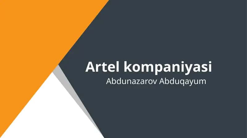 Artelkompaniyasi 1