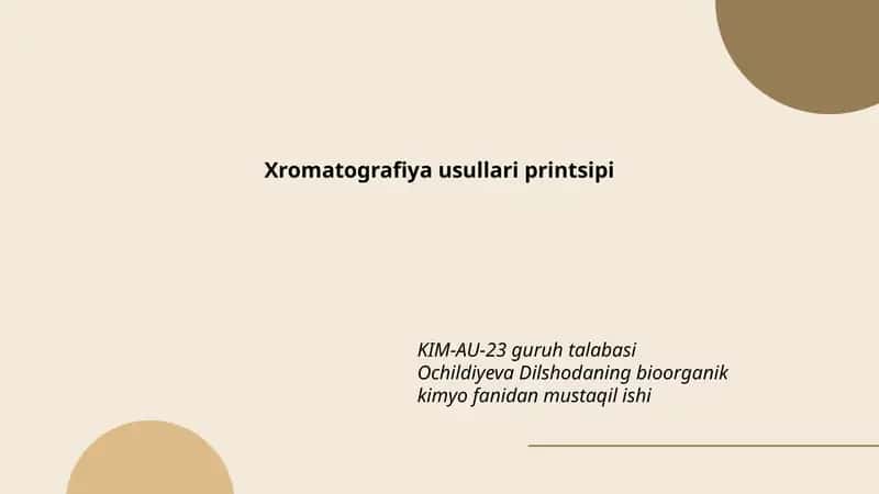Xromatografiya usullari printsipi 1