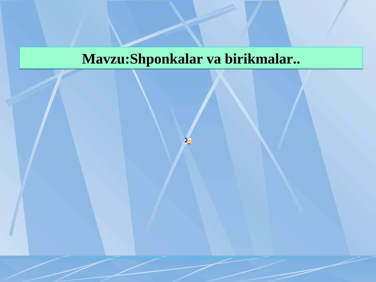 Shponkalar va birikmalar 1