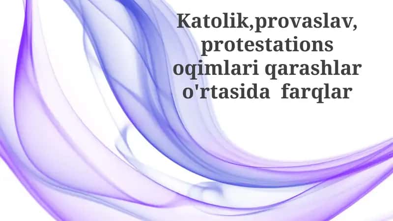 Tarixiy kelib chiqish va cherkov tuzilishi 1