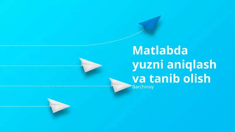 MATLAB da Yuzni Aniqlash va Tanib Olishni Amalga Oshirish 1
