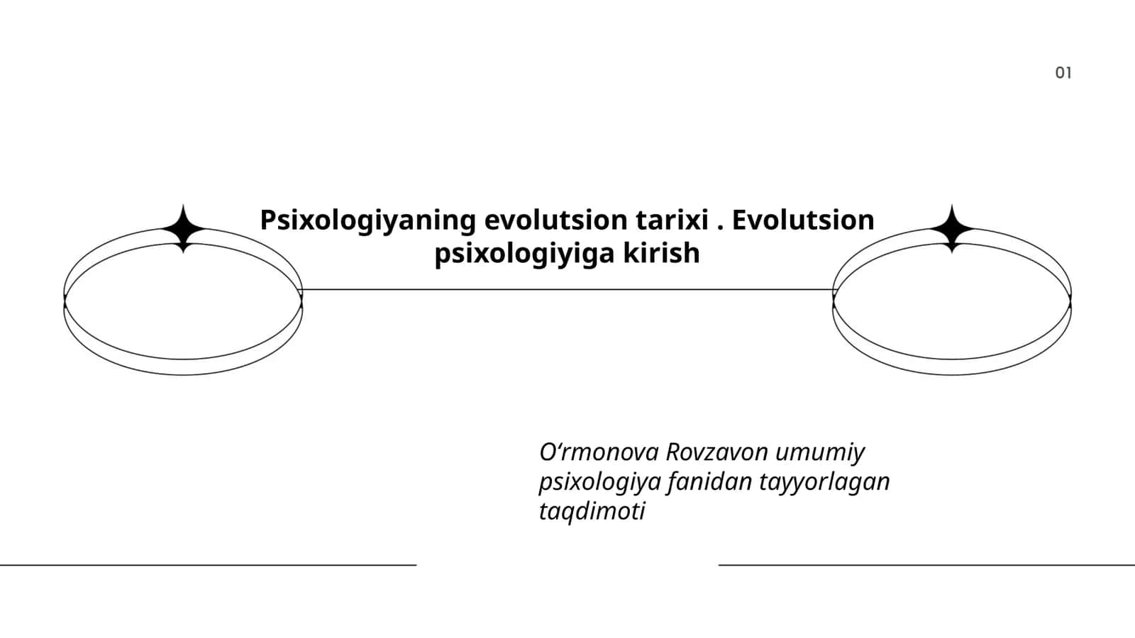 Psixologiyaning evolutsion tarixi. Evolutsion psixologiyiga kirish 1