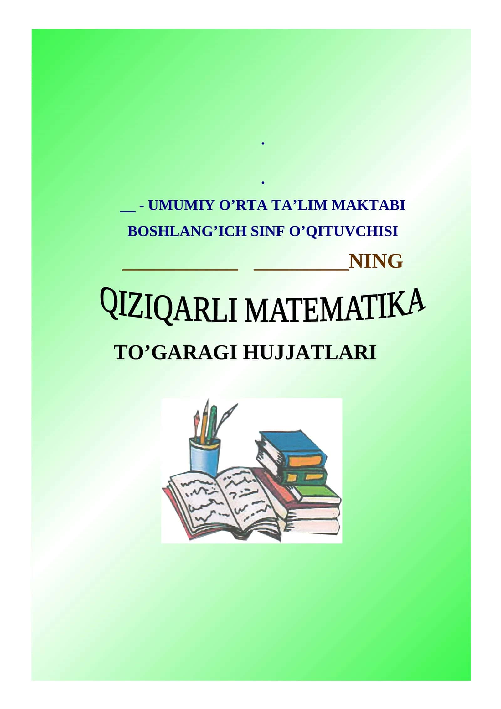 MATEMATIKA to'garagi 2-sinf. 1