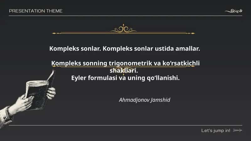 Kompleks sonlar 1