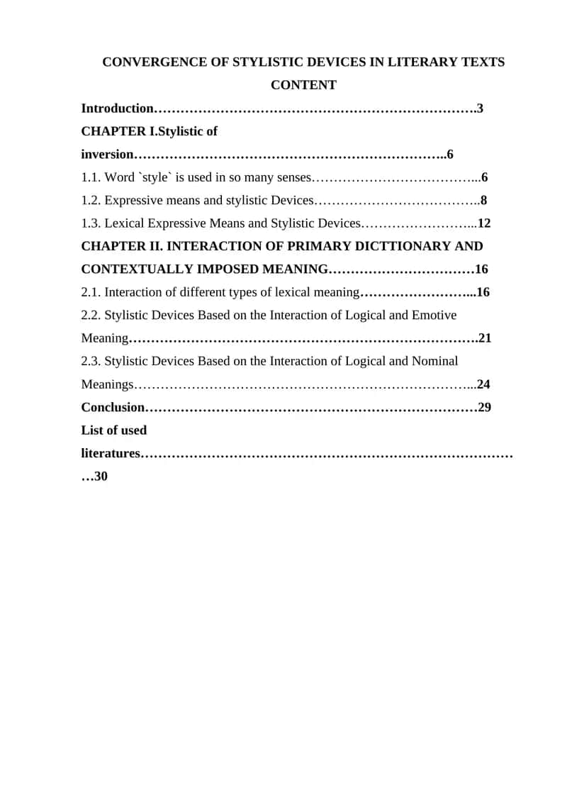 Comparison of Lexical Stylistic Devices in Uzbek and English Languages 1