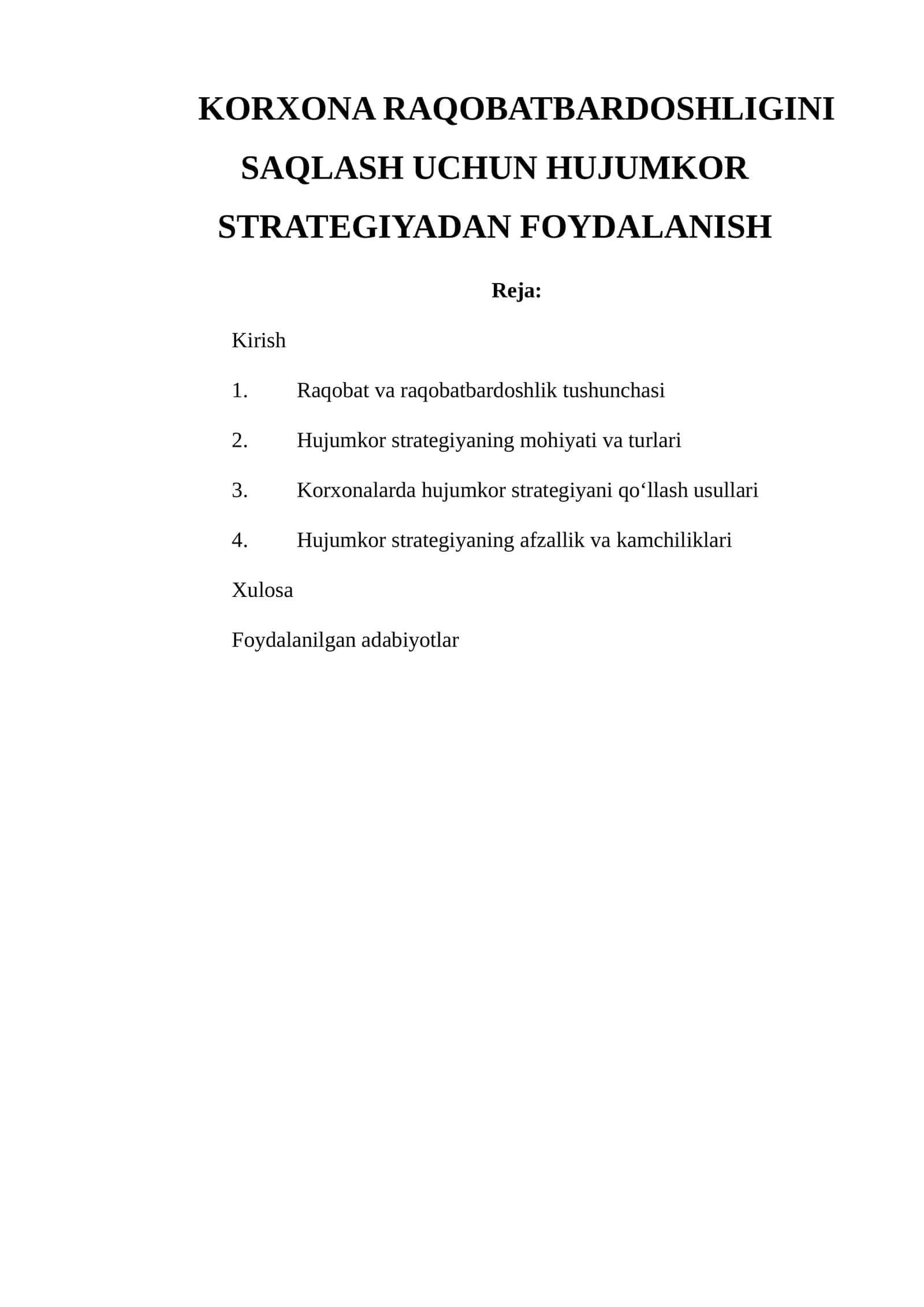 Hujumkor strategiya 1
