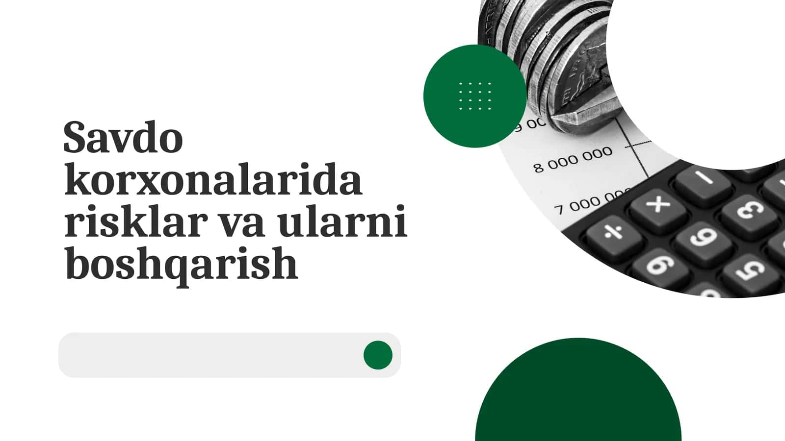 Savdo korxonalarida risklar va ularni boshqarish 1