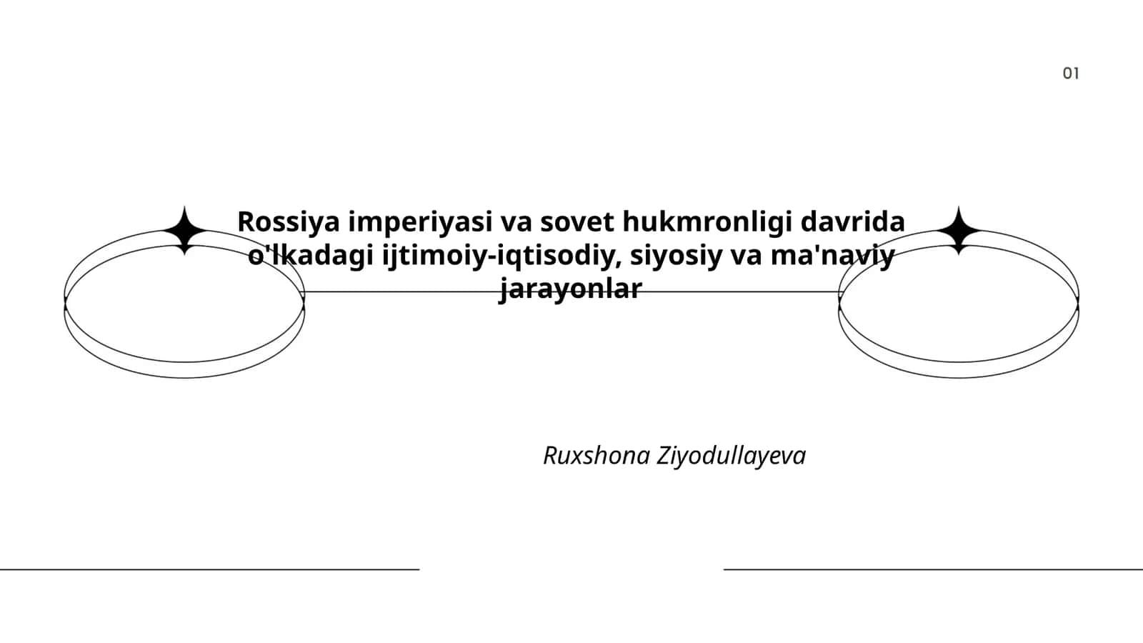 Rossiya imperiyasi va sovet hukmronligi davrida o'lkadagi ijtimoiy-iqtisodiy, siyosiy va ma'naviy jarayonlar 1