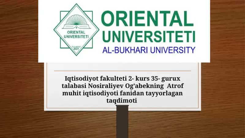 HAVONING IFLOSLANISHI BUYICHA BOSHQARUV SIYOSATI ASOSLARI 1