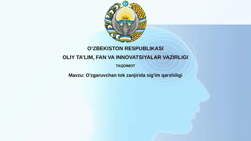 O'zgaruvchantok zanjirida sig'imqarshiligi 1