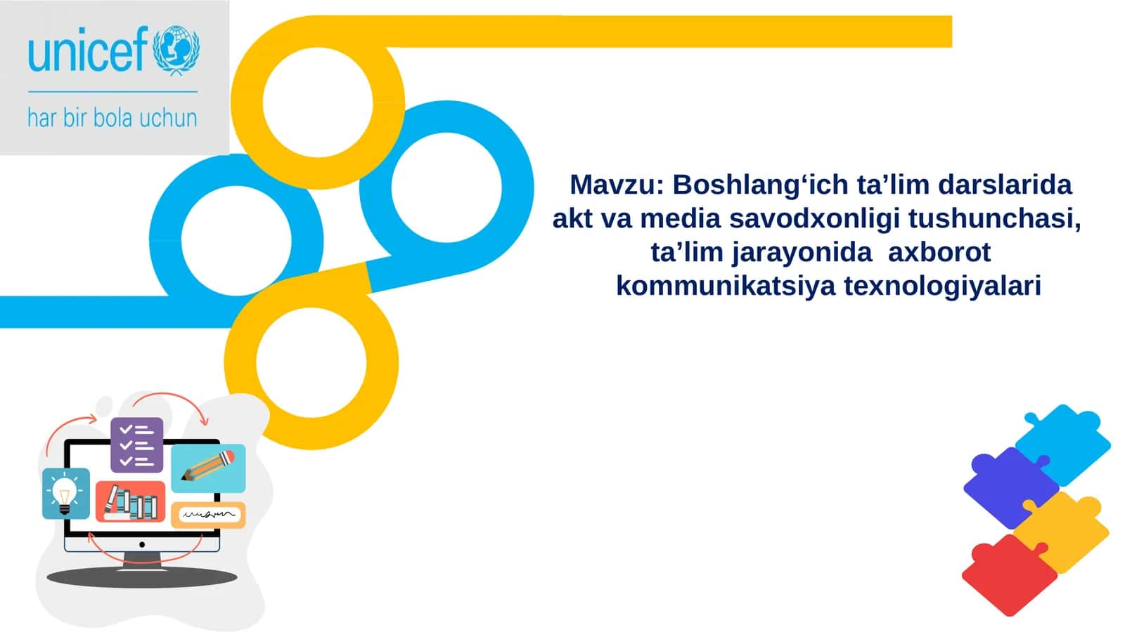 Boshlang‘ich ta’lim darslarida akt va media savodxonligi tushunchasi ta’lim jarayonida axborot kommunikatsiya texnologiyalari 1