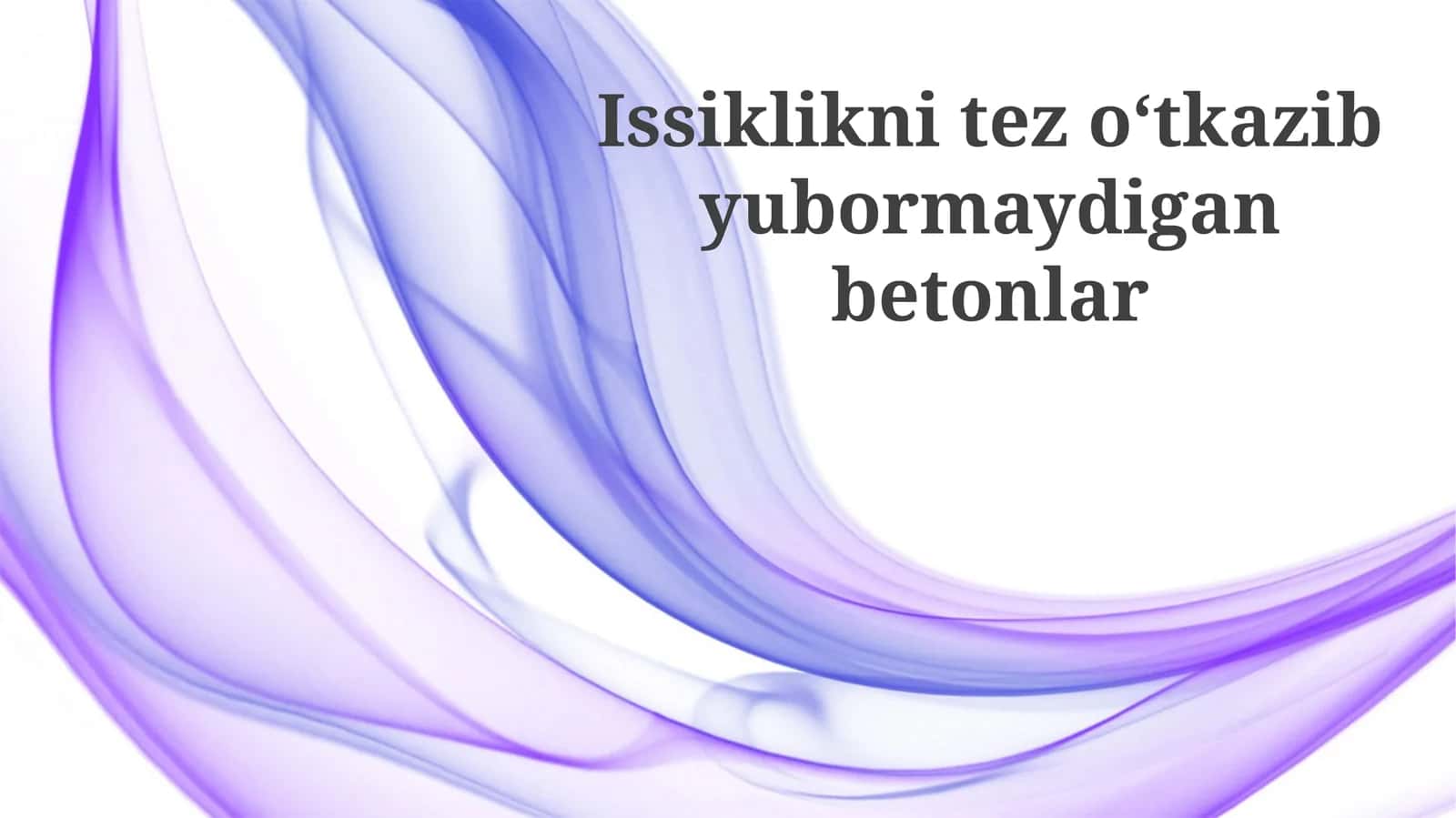 Yuqori Mustahkamlikdagi Qisqarmas Betonlarning Qo'llanilishi 1